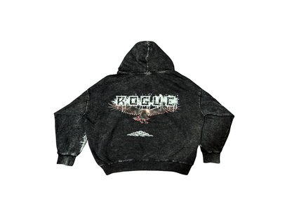 Rogue Oversized Acid-Wash Hoodie - EGO WOLF
