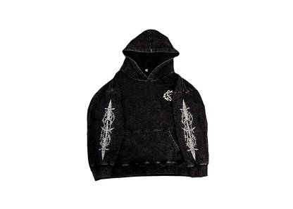 Rogue Oversized Acid-Wash Hoodie - EGO WOLF